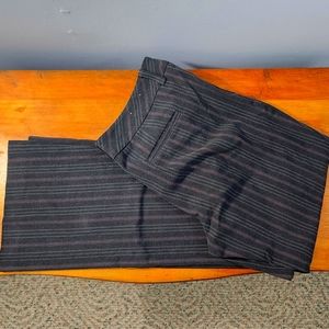 Eddie Bauer size 12 gray striped dress pants
